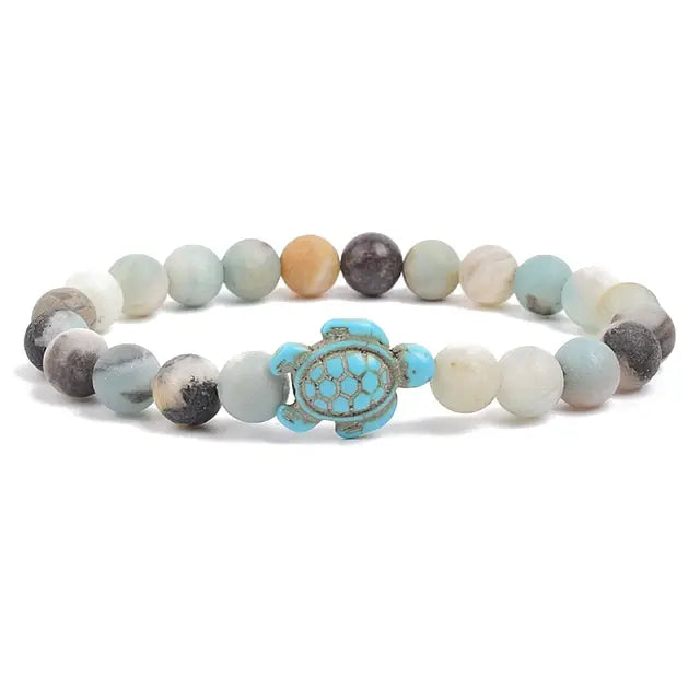 Ocean Turtles Stone Bracelet
