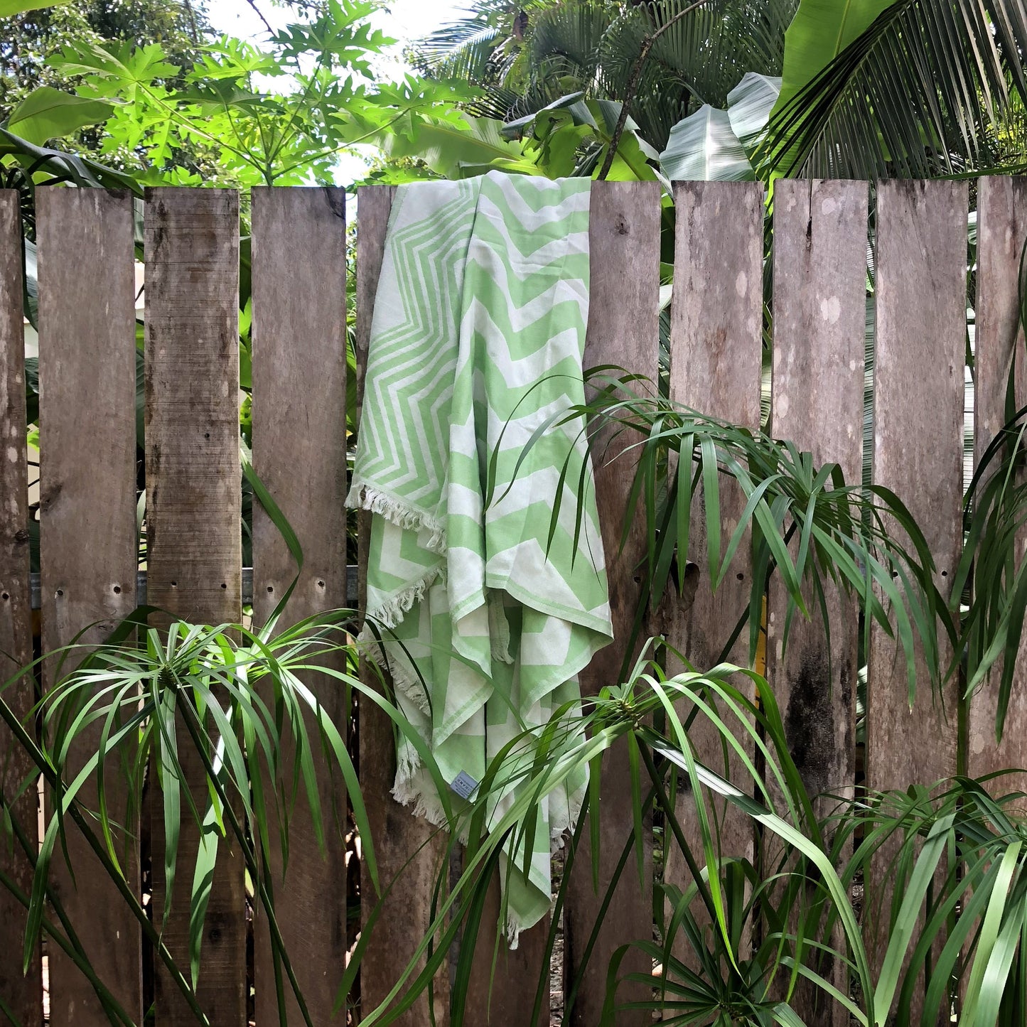 Mersin Chevron Towel / Blanket - Green