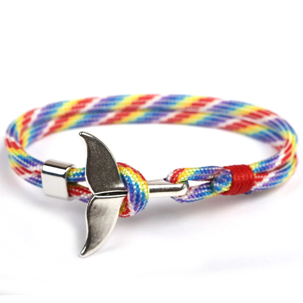 Paracord Whale Tail Hope Bracelet