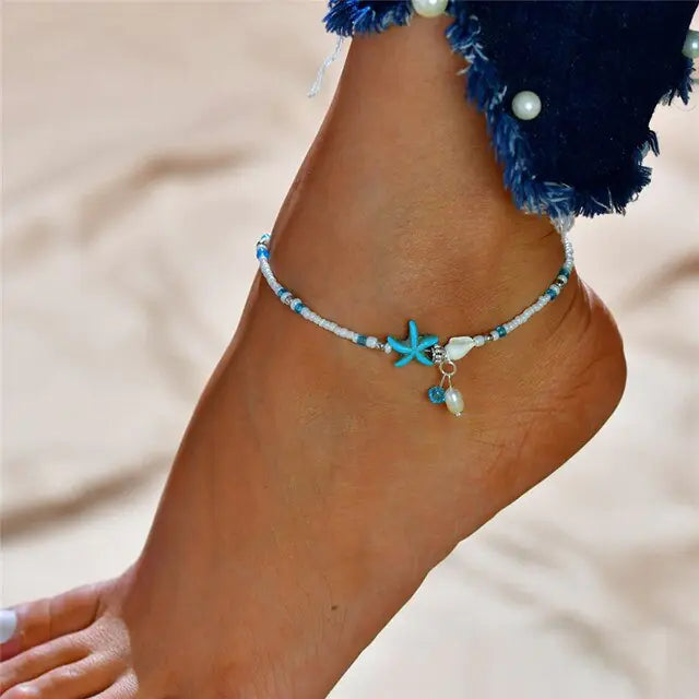 Turtle Symbol Pendant Foot Chain
