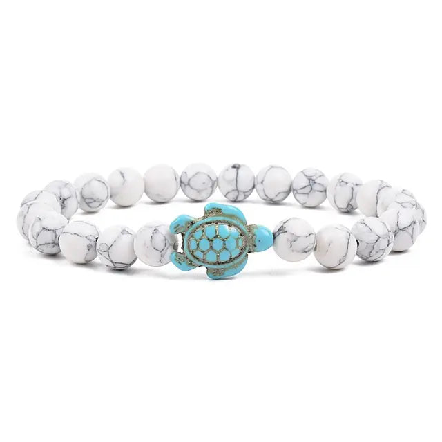 Ocean Turtles Stone Bracelet
