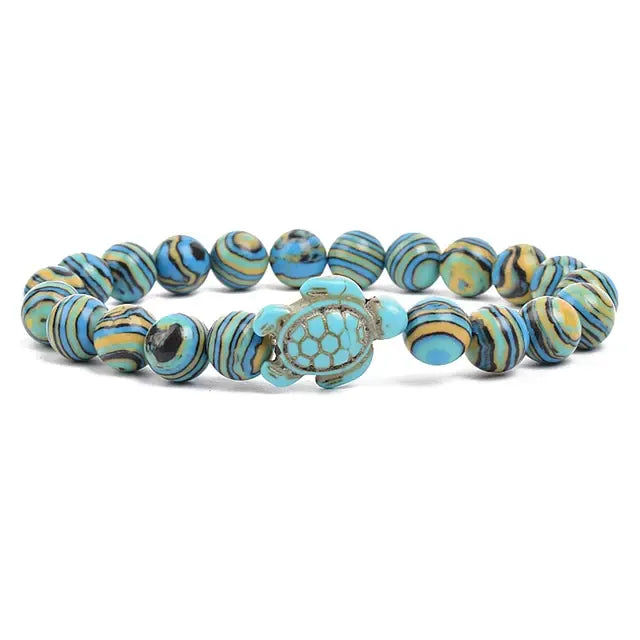 Ocean Turtles Stone Bracelet