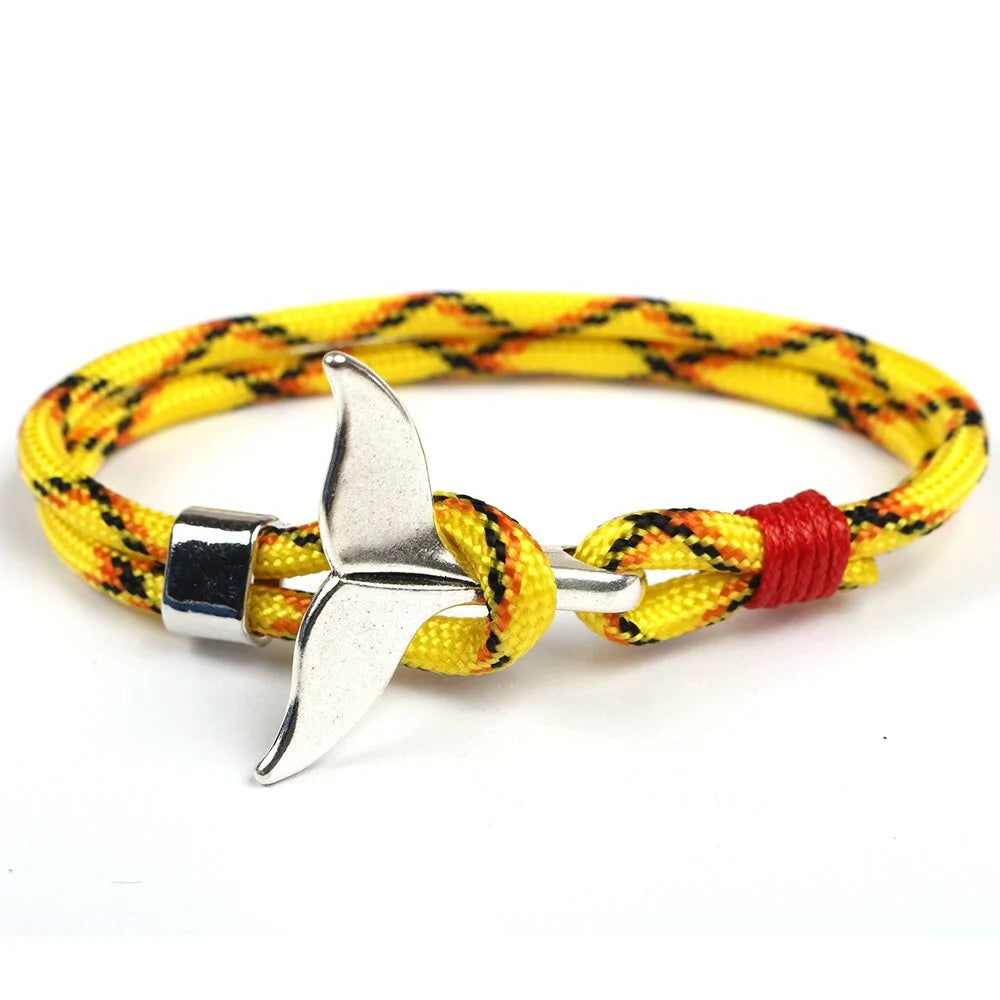 Paracord Whale Tail Hope Bracelet