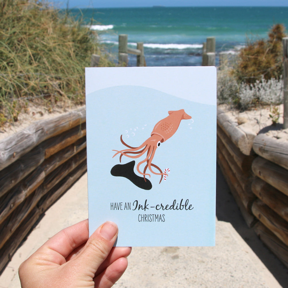 Christmas Card - Arrow Squid