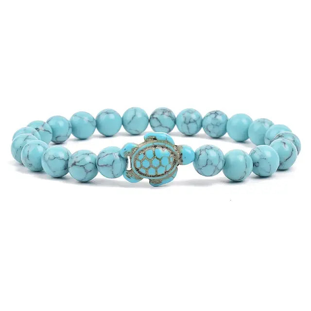 Ocean Turtles Stone Bracelet