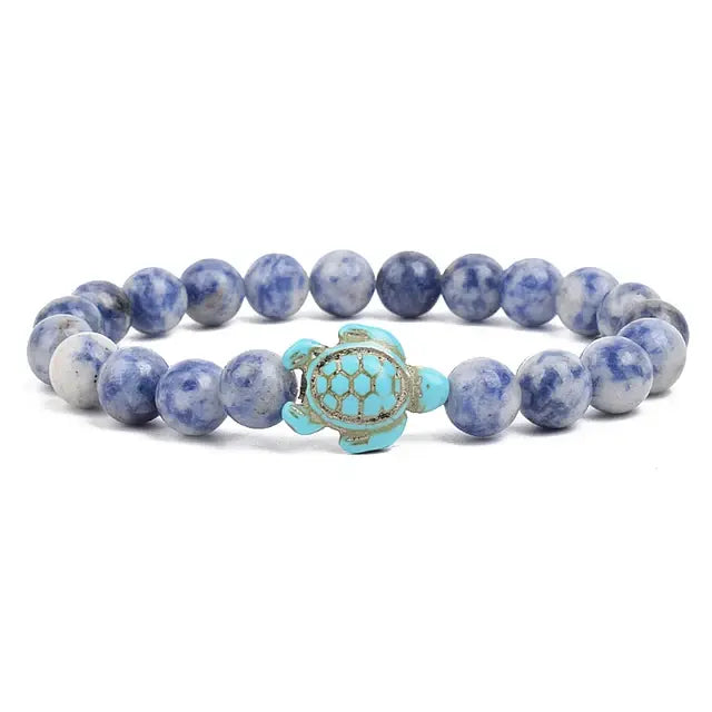 Ocean Turtles Stone Bracelet