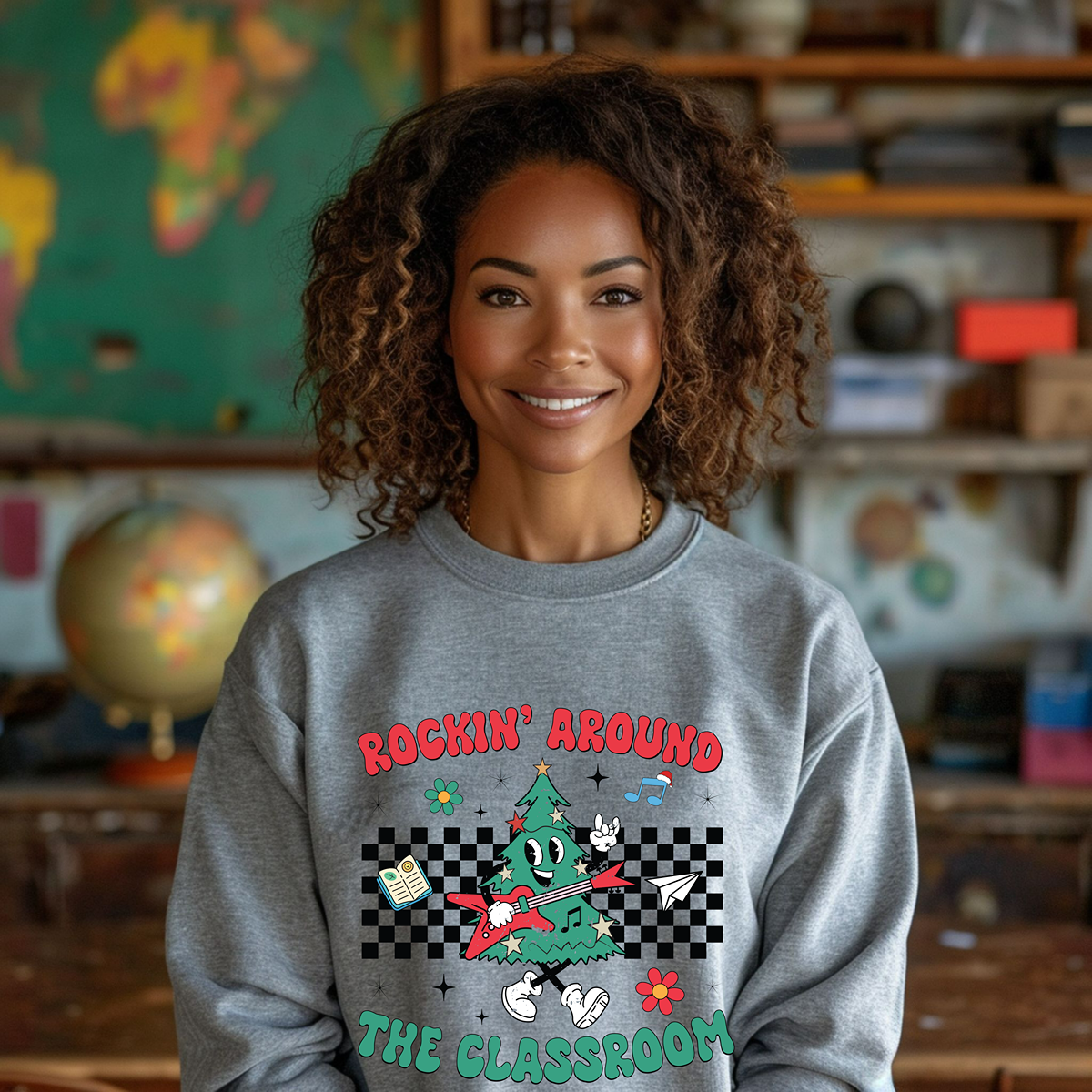 Rockin' Around the Classroom Unisex Sweatshirt