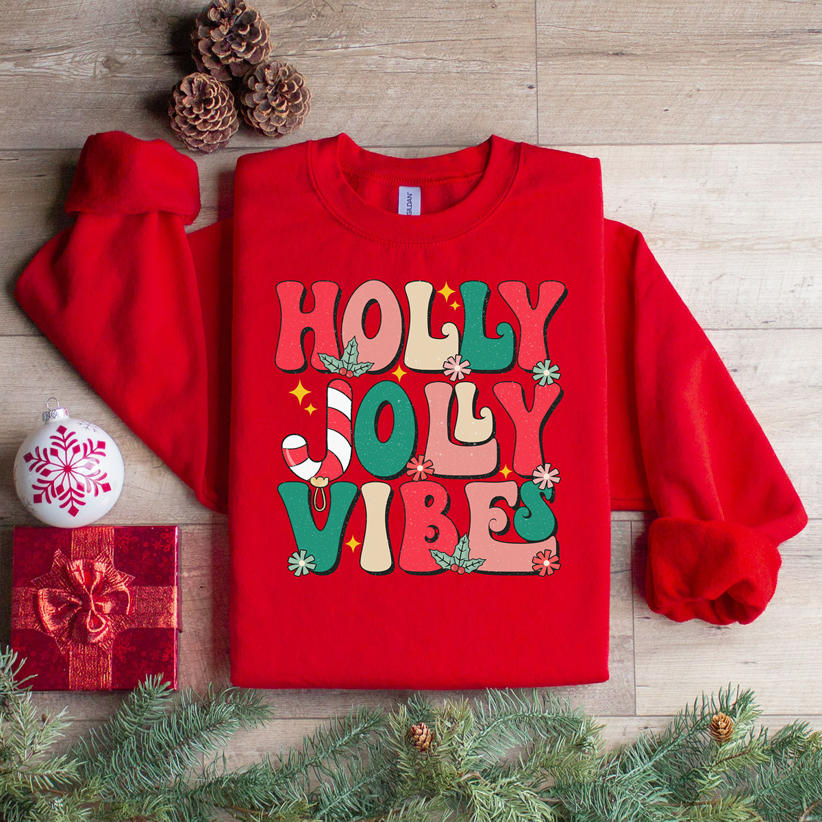 Holly Jolly Vibes Unisex Sweatshirt