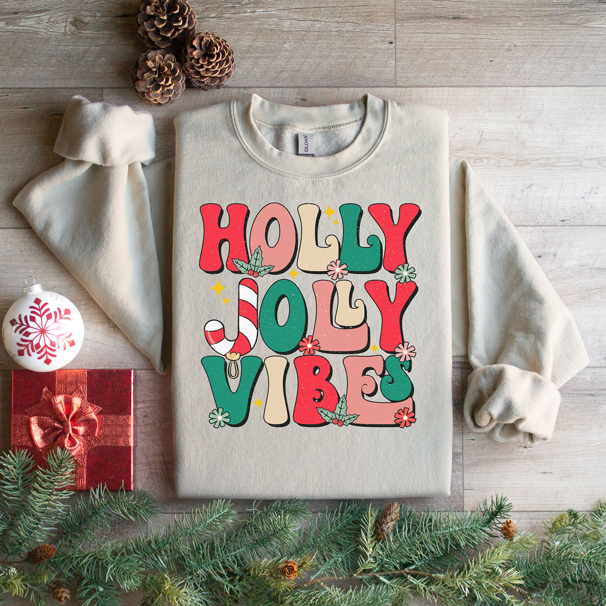 Holly Jolly Vibes Unisex Sweatshirt