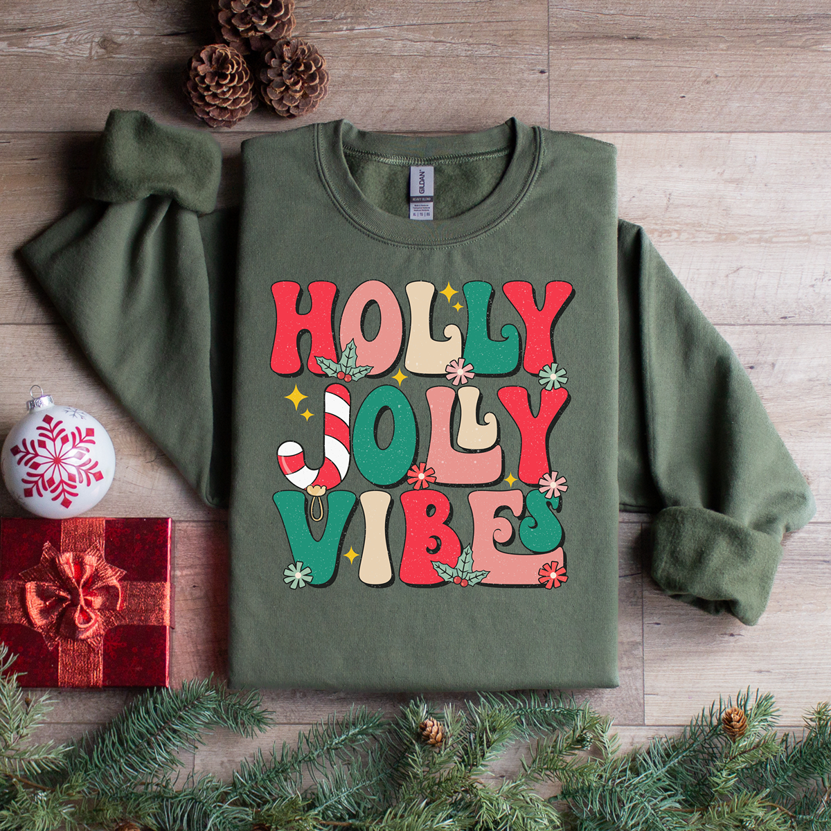 Holly Jolly Vibes Unisex Sweatshirt