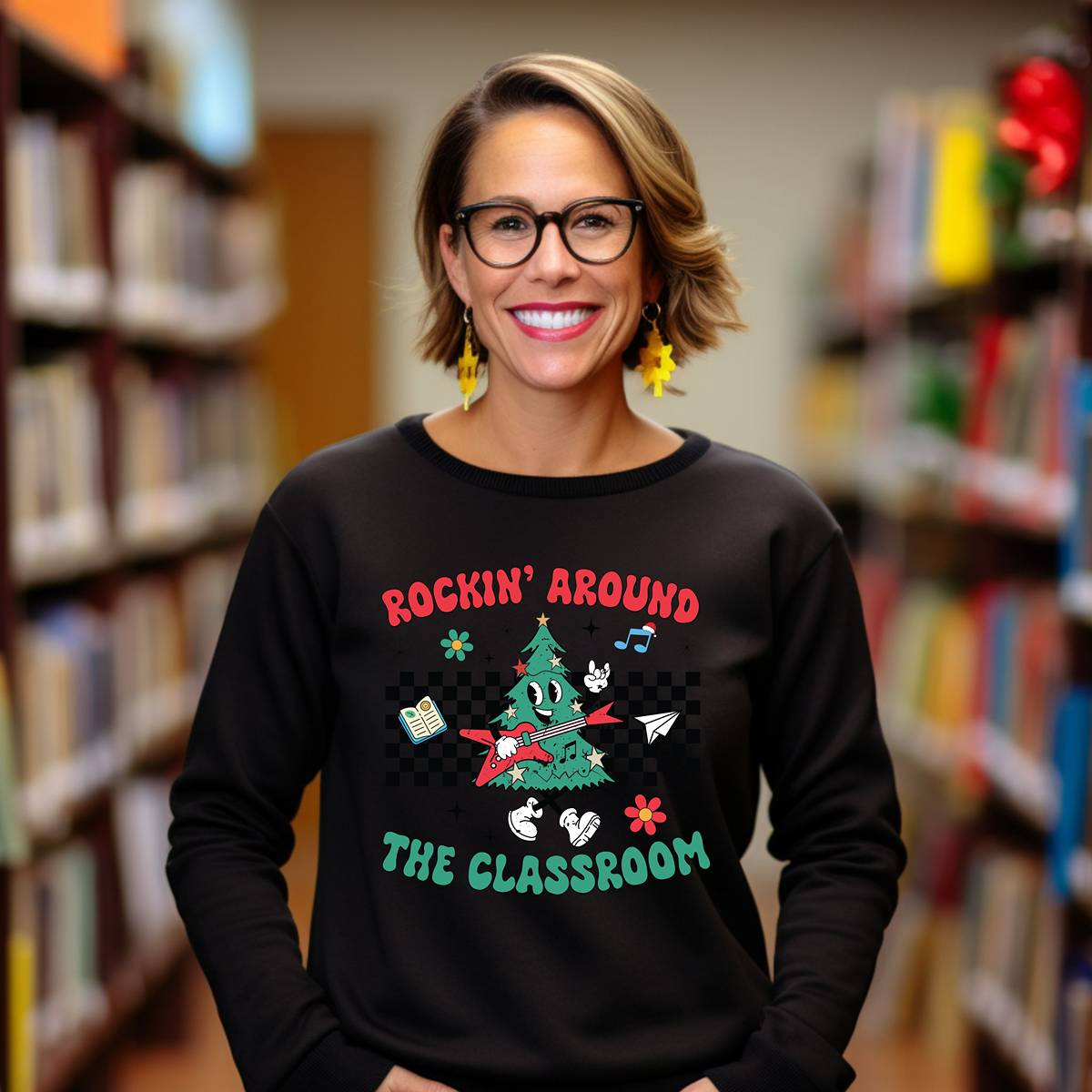 Rockin' Around the Classroom Unisex Sweatshirt