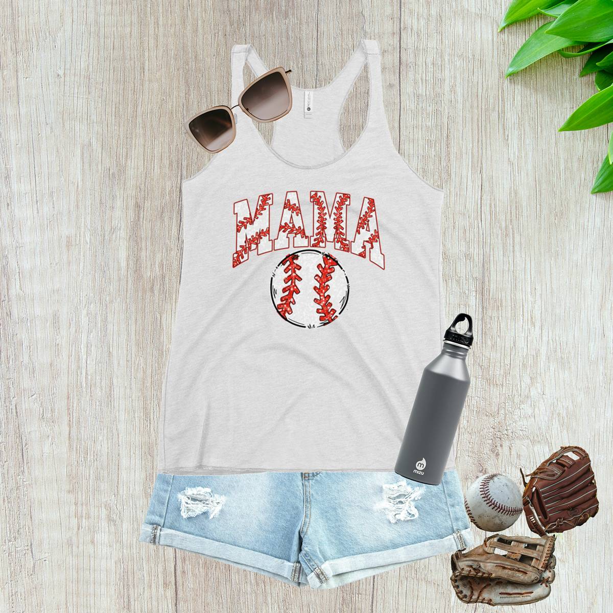Baseball Mama Women's Racerback Tank