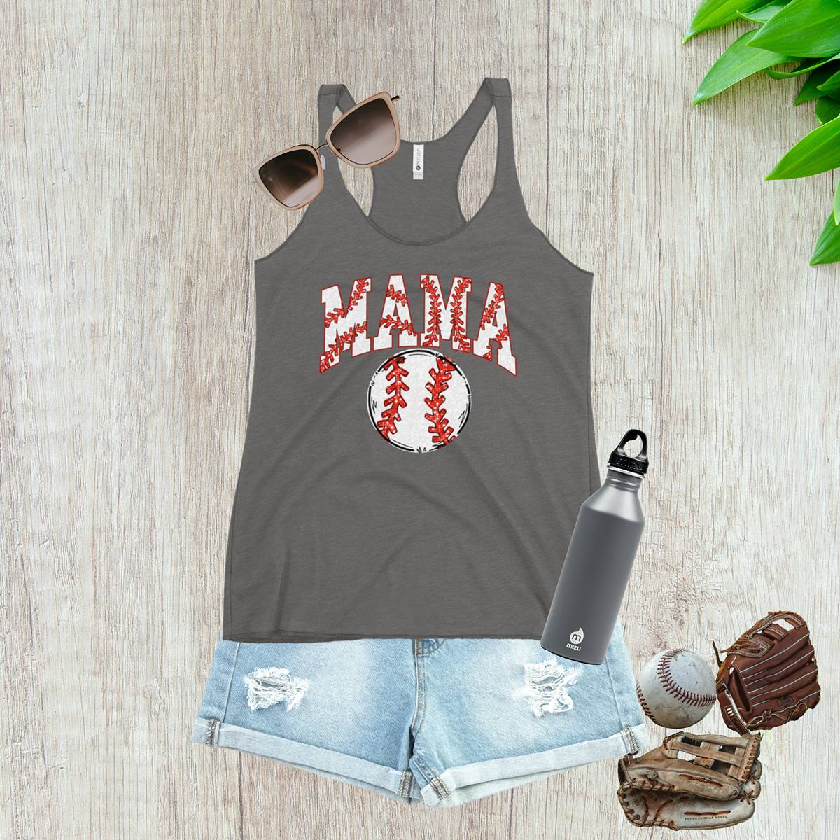 Baseball Mama Women's Racerback Tank