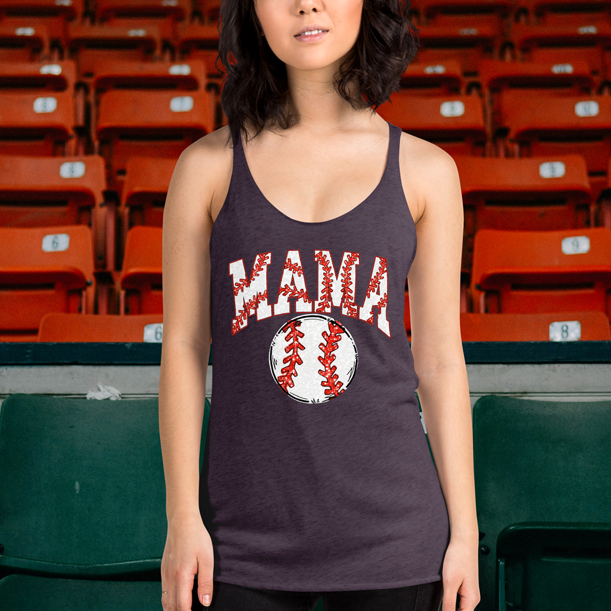 Baseball Mama Women's Racerback Tank