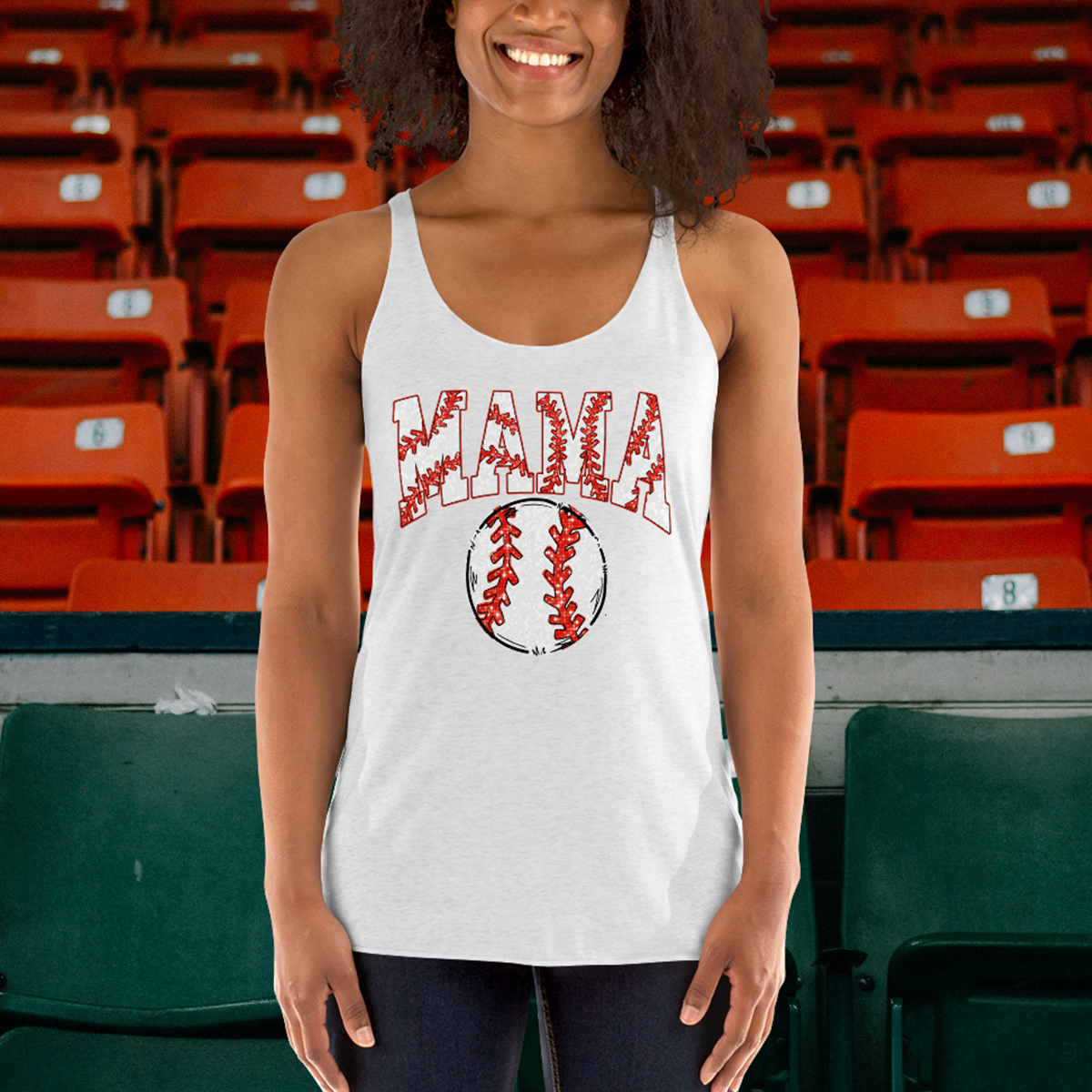 Baseball Mama Women's Racerback Tank