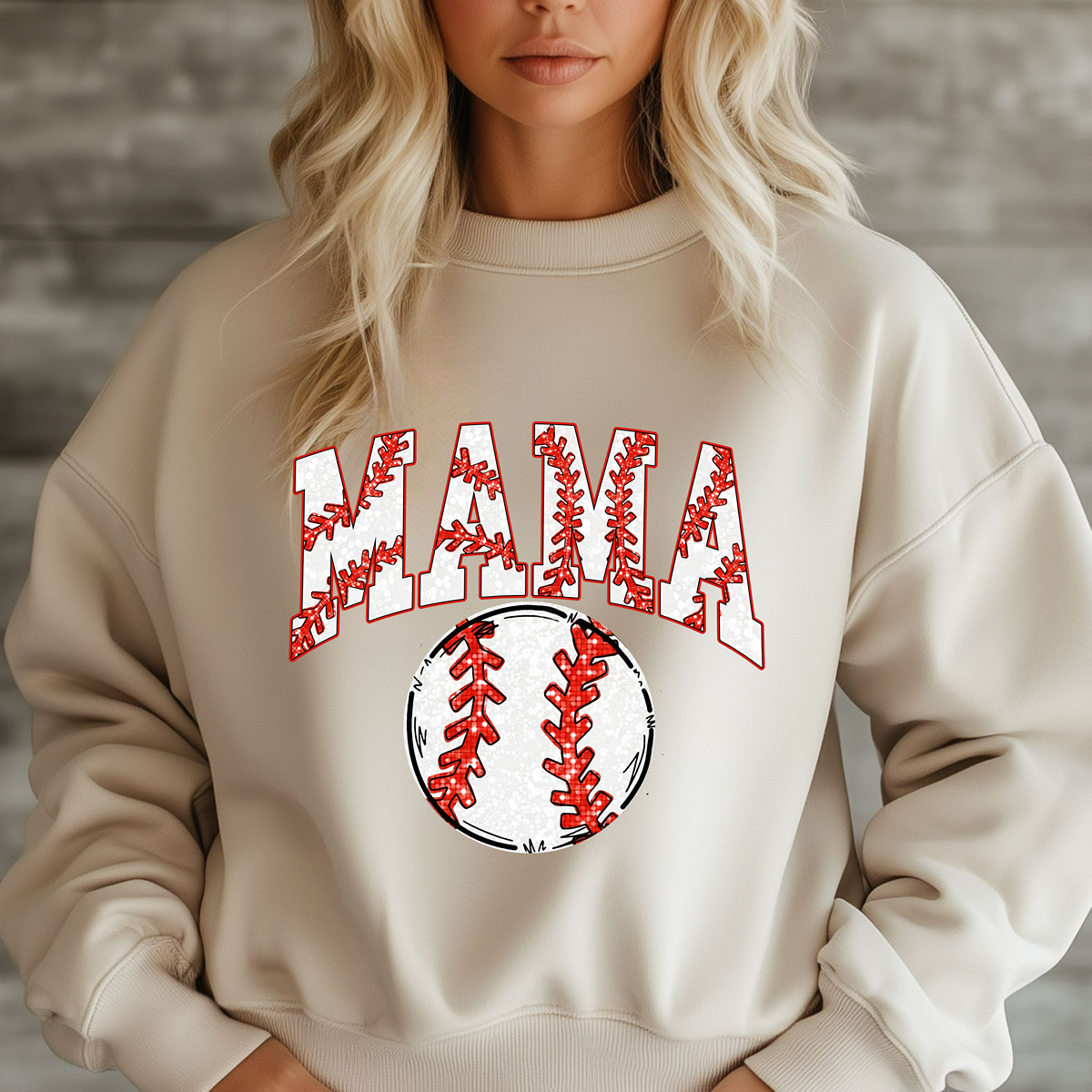 Mama---Baseball Mama Unisex Fit Cute Sweatshirt