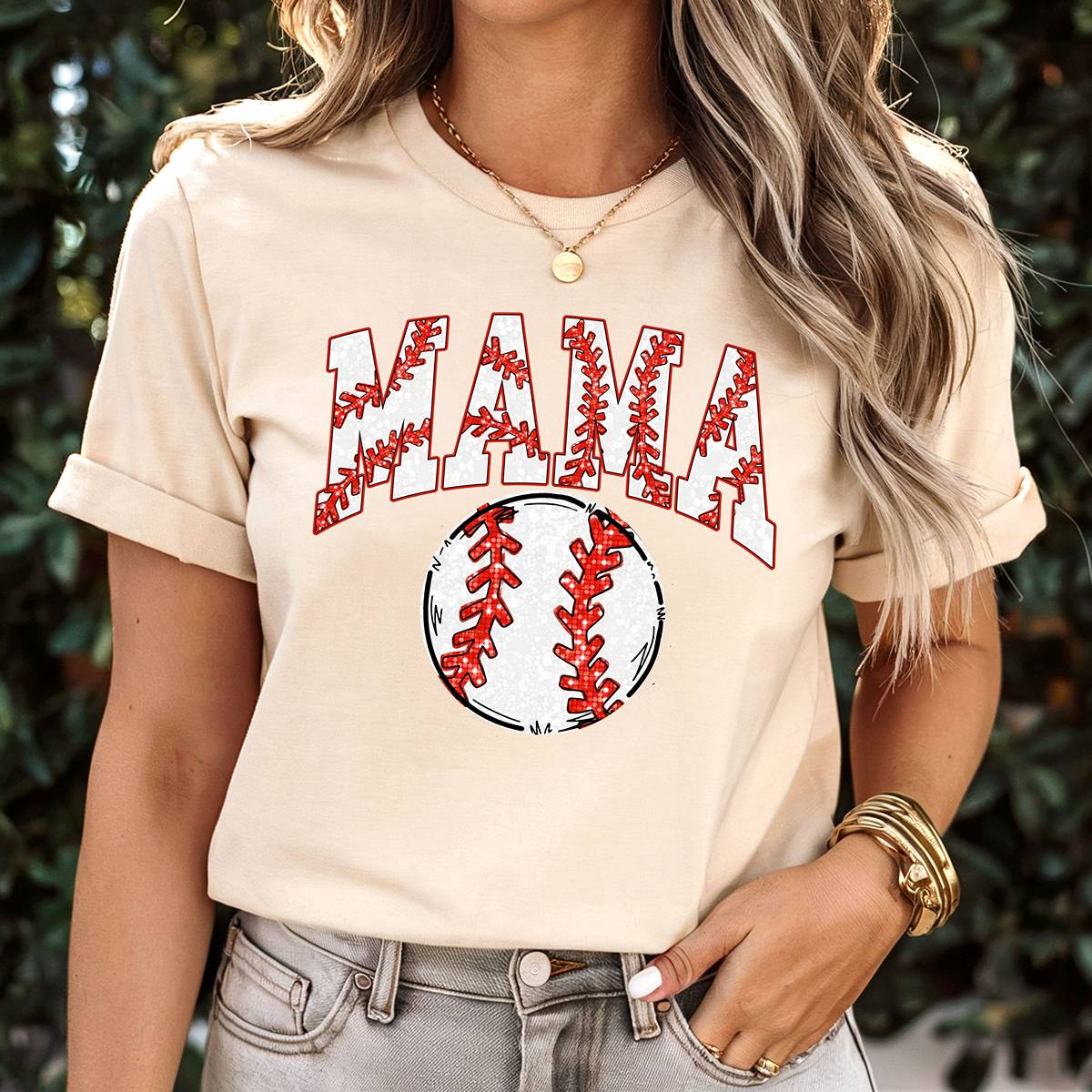 Mama-Cute Baseball Mama Unisex Fit T-Shirt