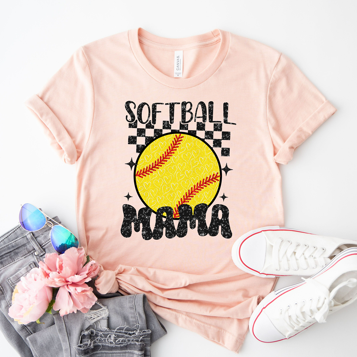 Softball Mama Unisex Fit Cute T-Shirt