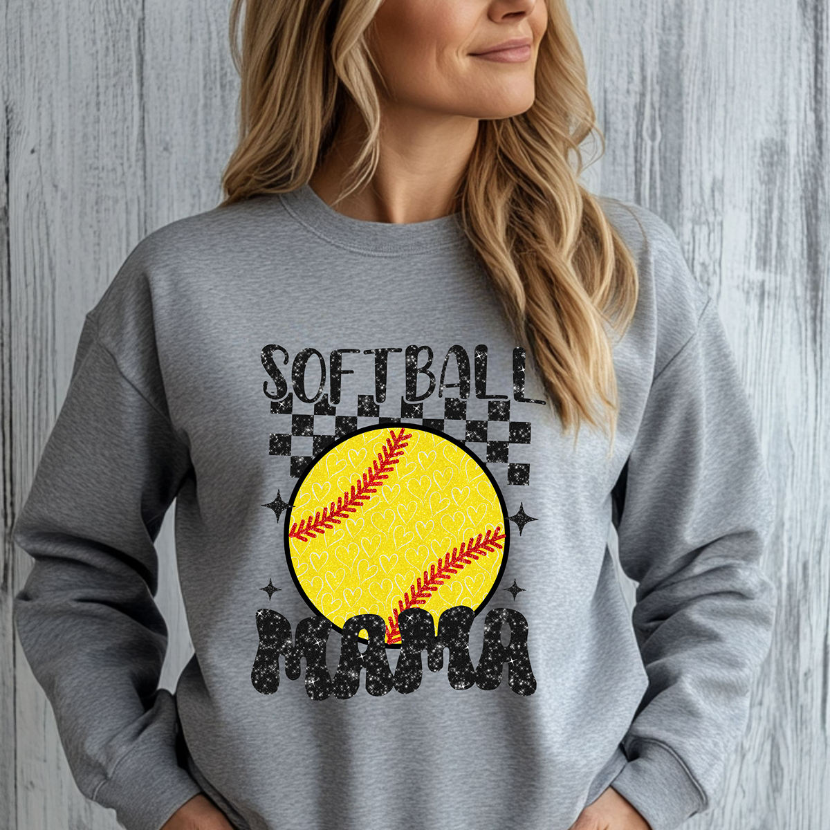 Softball Mama Cute Unisex Fit Sweatshirt