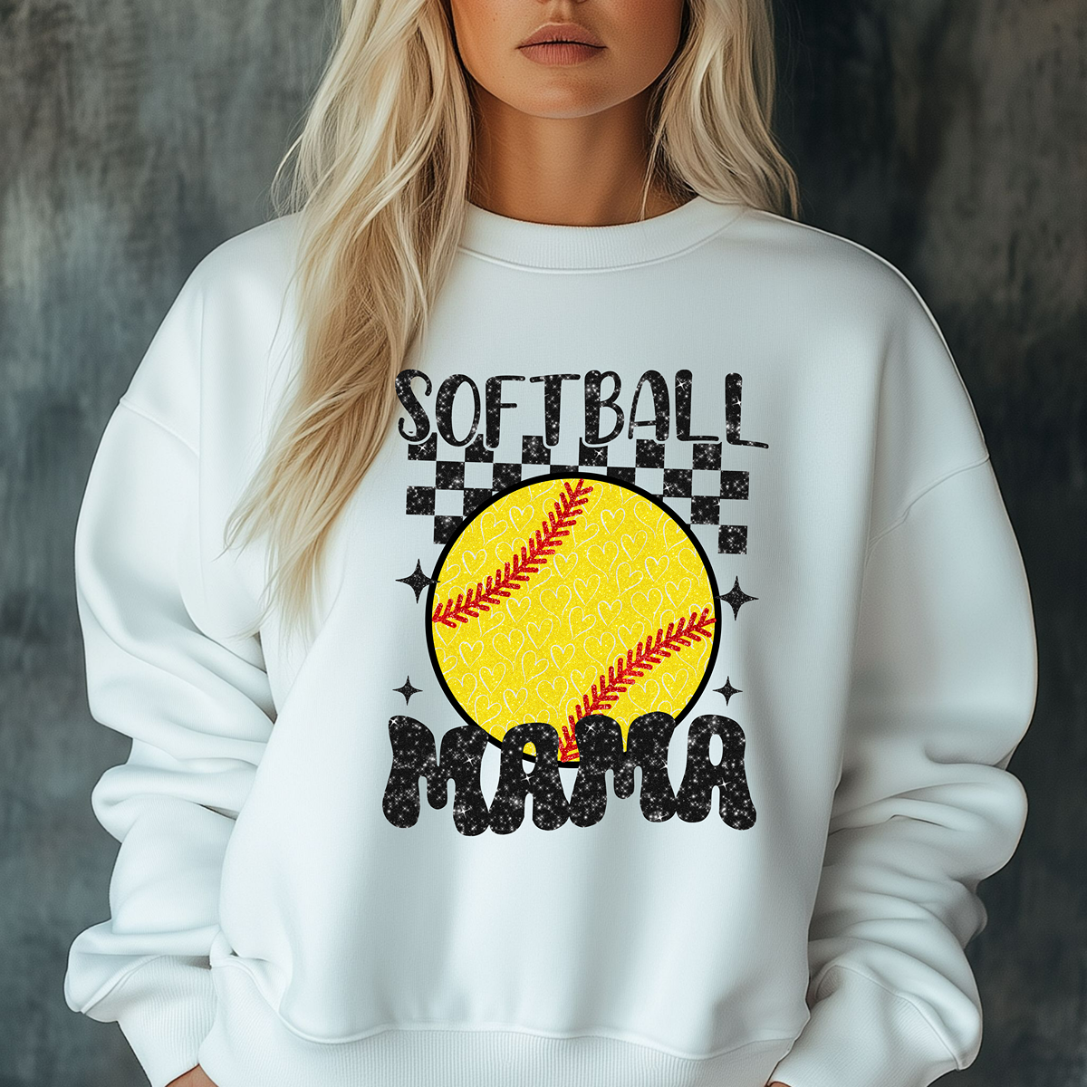 Softball Mama Cute Unisex Fit Sweatshirt