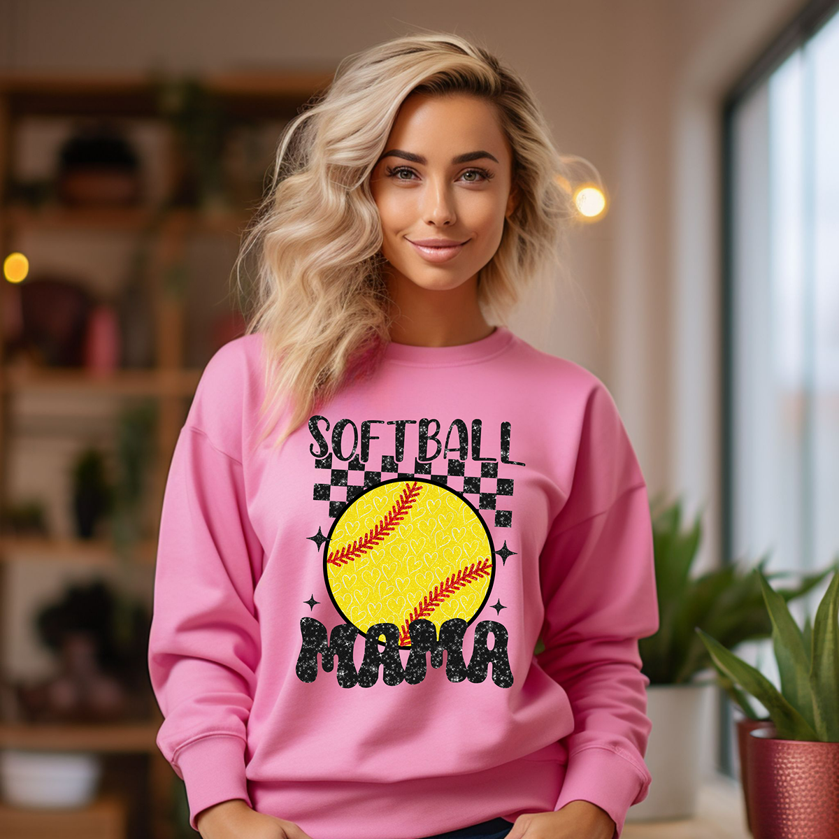 Softball Mama Cute Unisex Fit Sweatshirt