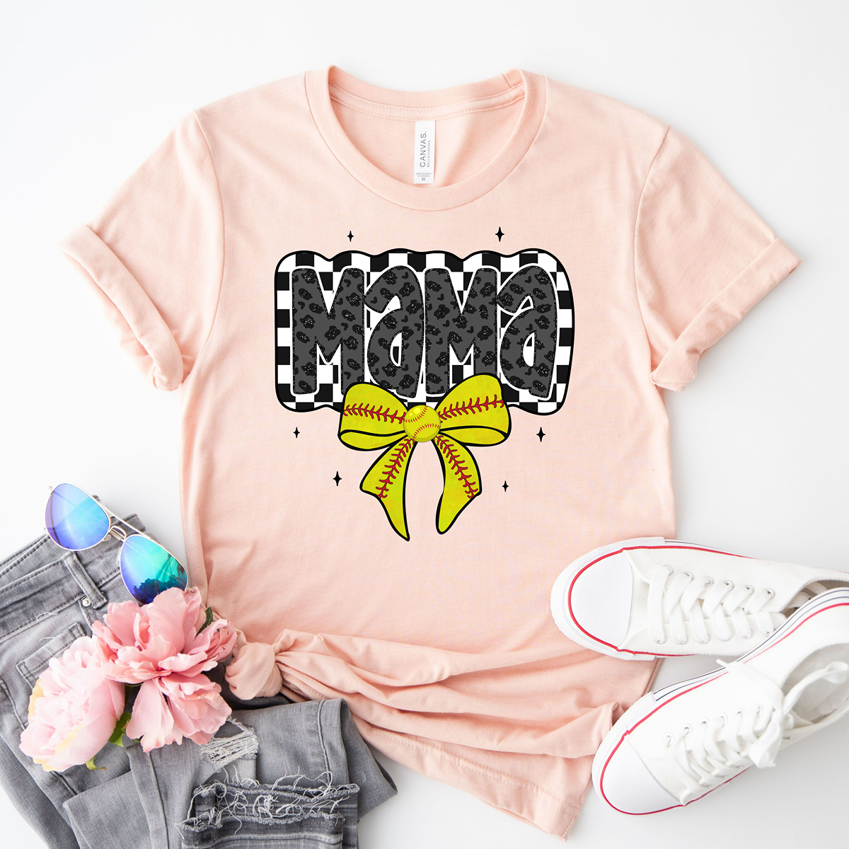 The Cutest Softball Mama Classic Fit T-Shirt