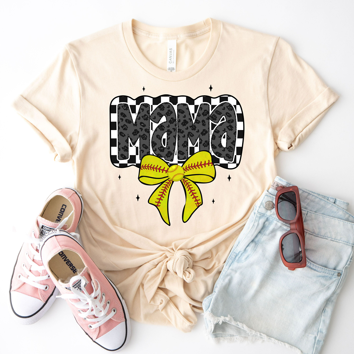 The Cutest Softball Mama Classic Fit T-Shirt