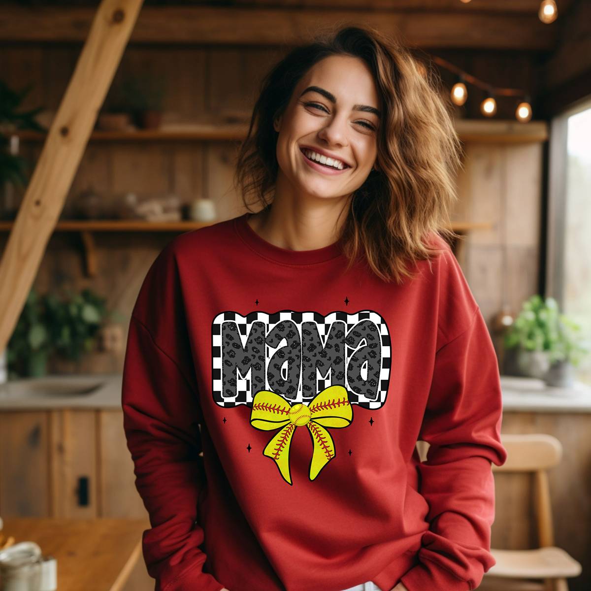 The Cutest Softball Mama Unisex Fit Pullover Sweatshirt