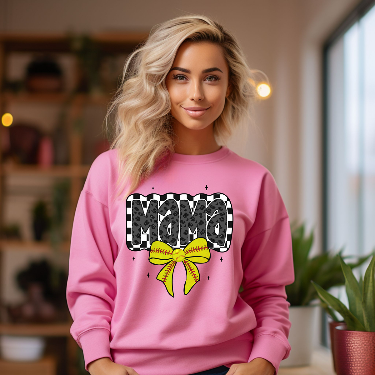 The Cutest Softball Mama Unisex Fit Pullover Sweatshirt