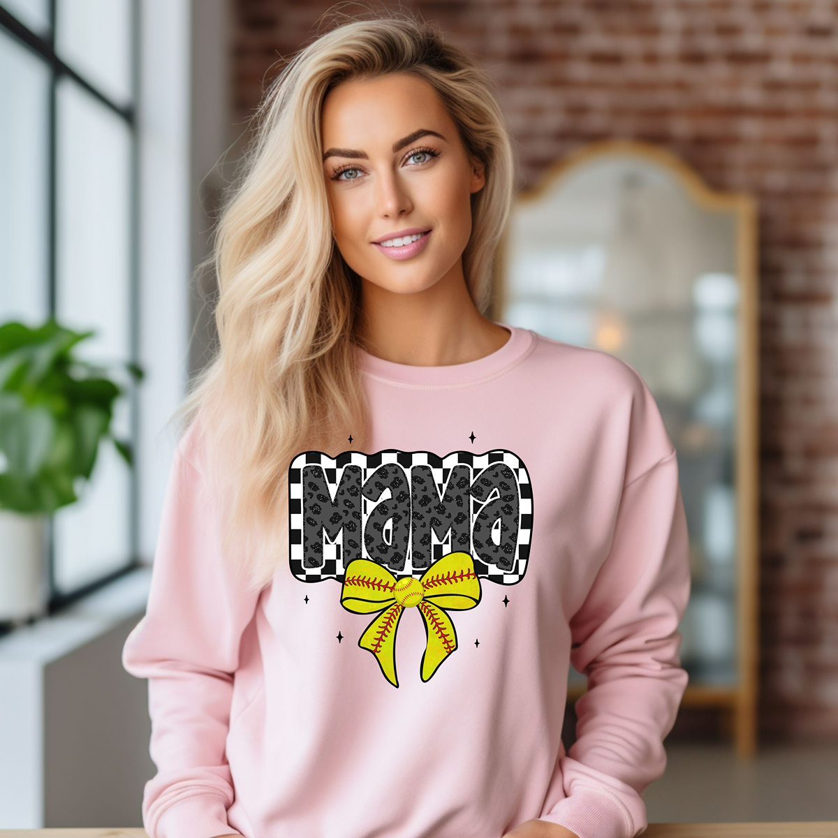 The Cutest Softball Mama Unisex Fit Pullover Sweatshirt