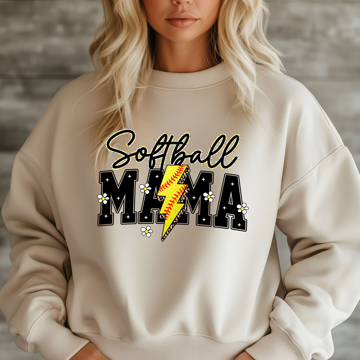 The Cutest Softball Mama Unisex Fit Pullover Sweatshirt