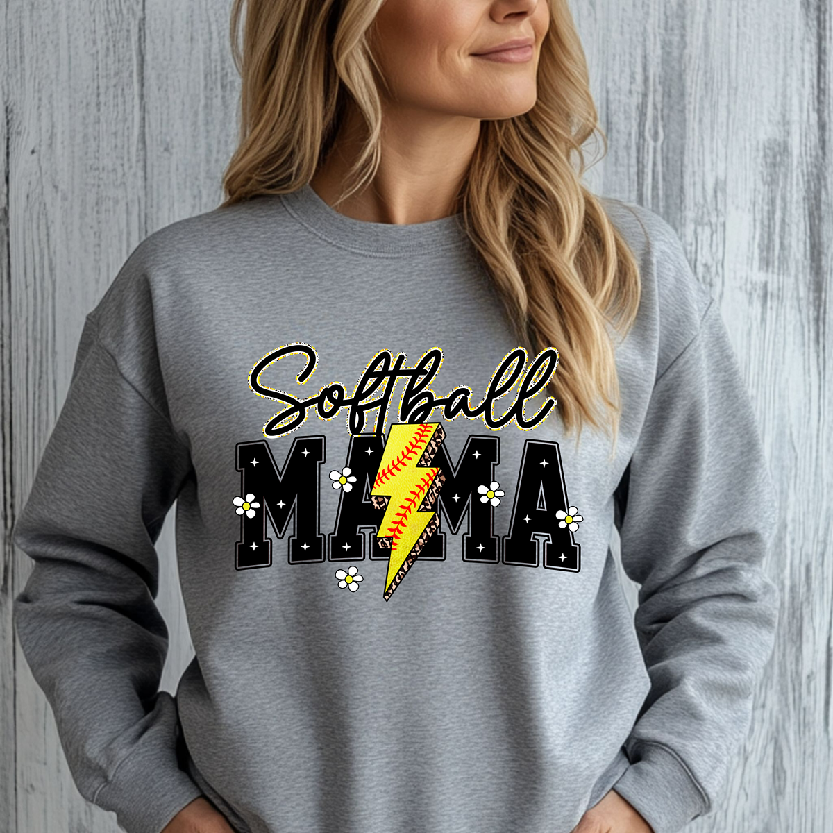 The Cutest Softball Mama Unisex Fit Pullover Sweatshirt