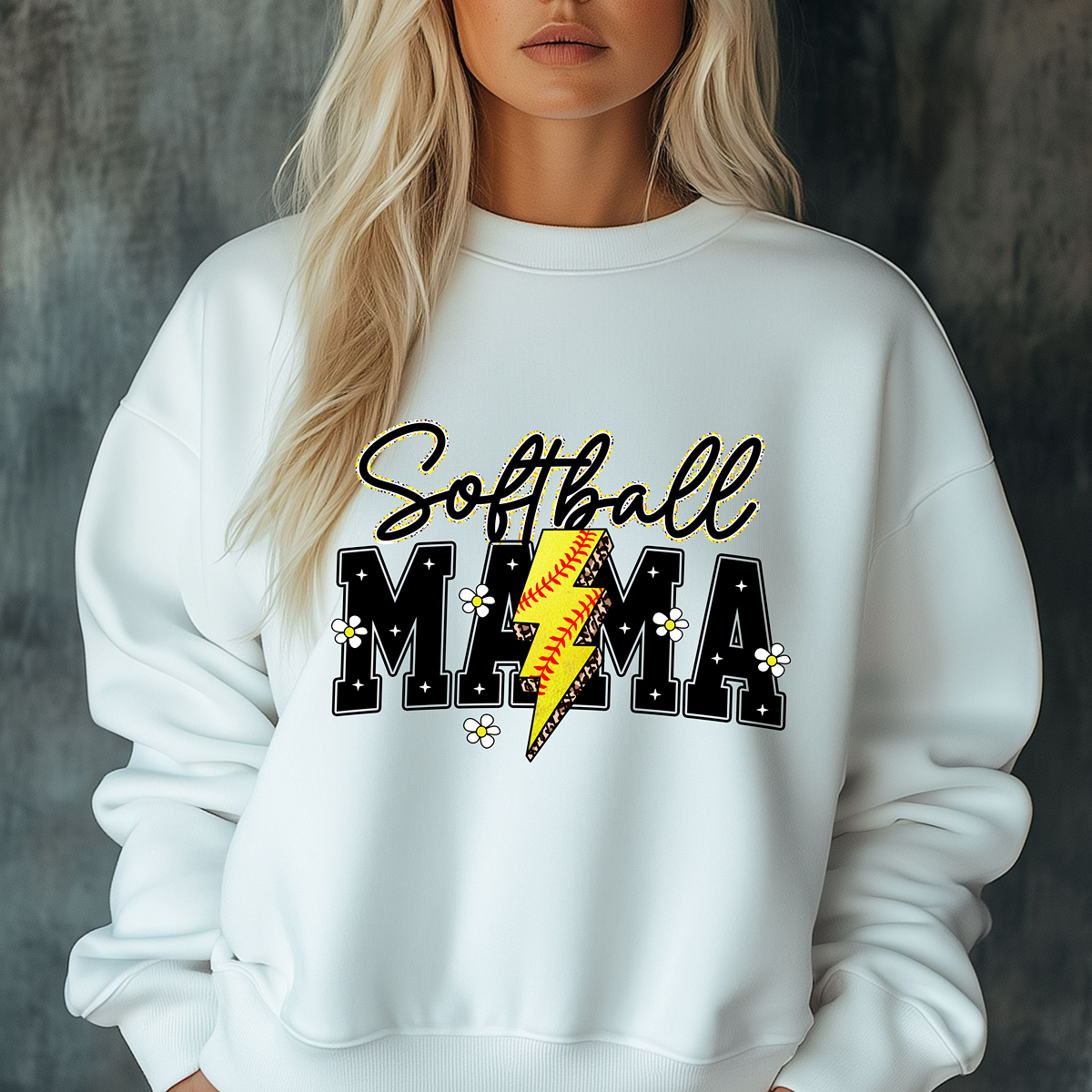 The Cutest Softball Mama Unisex Fit Pullover Sweatshirt