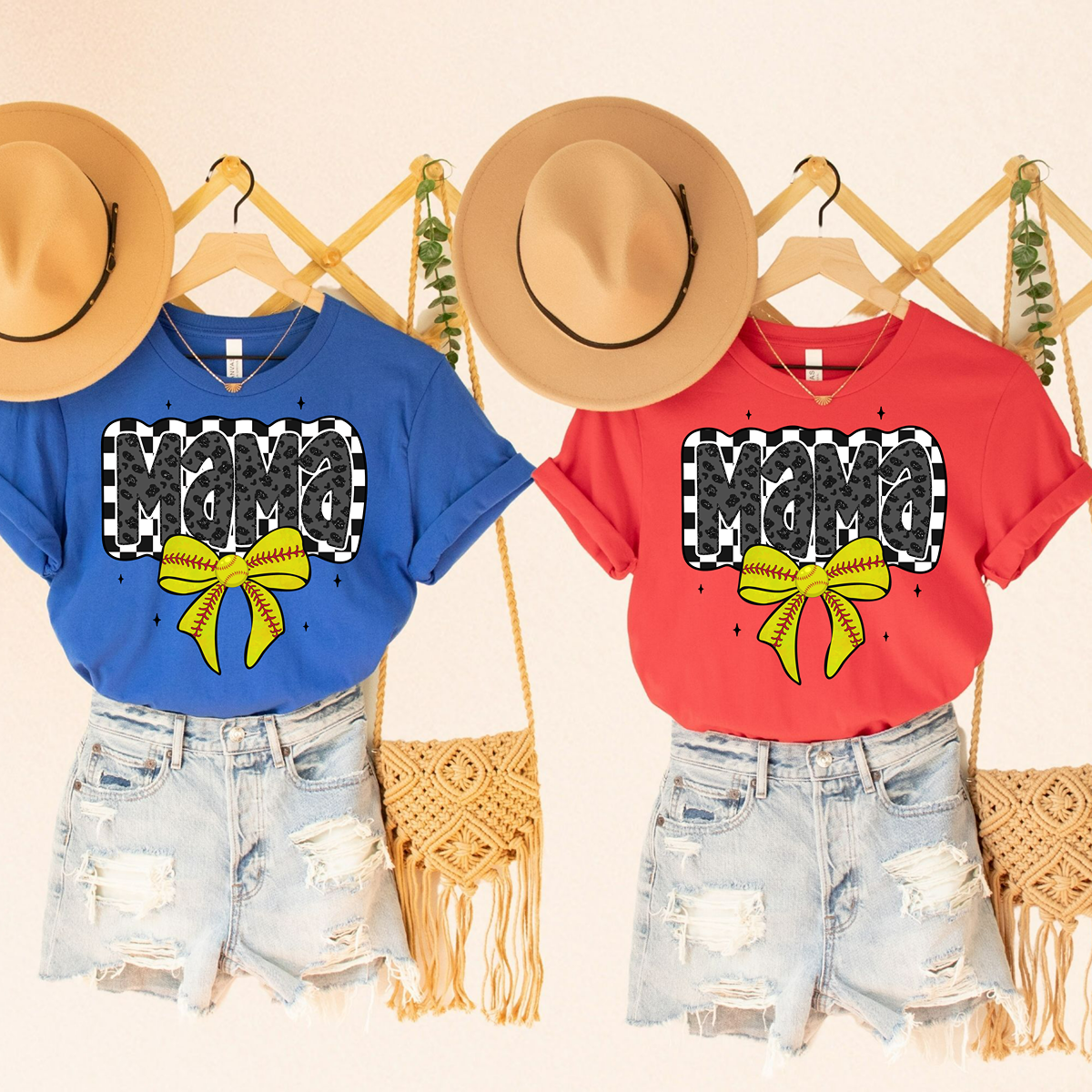 The Cutest Softball Mama Classic Fit T-Shirt