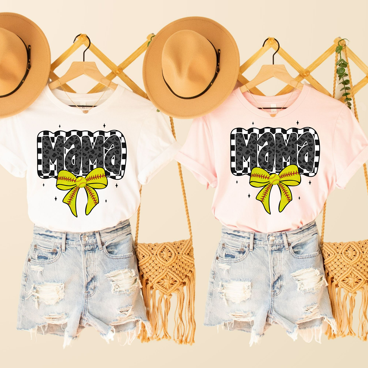 The Cutest Softball Mama Classic Fit T-Shirt