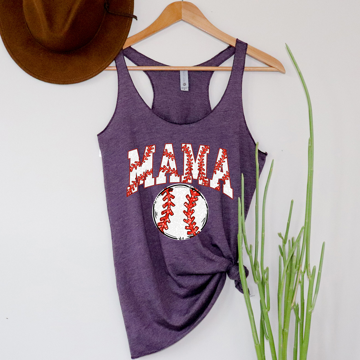 Baseball Mama Women's Racerback Tank