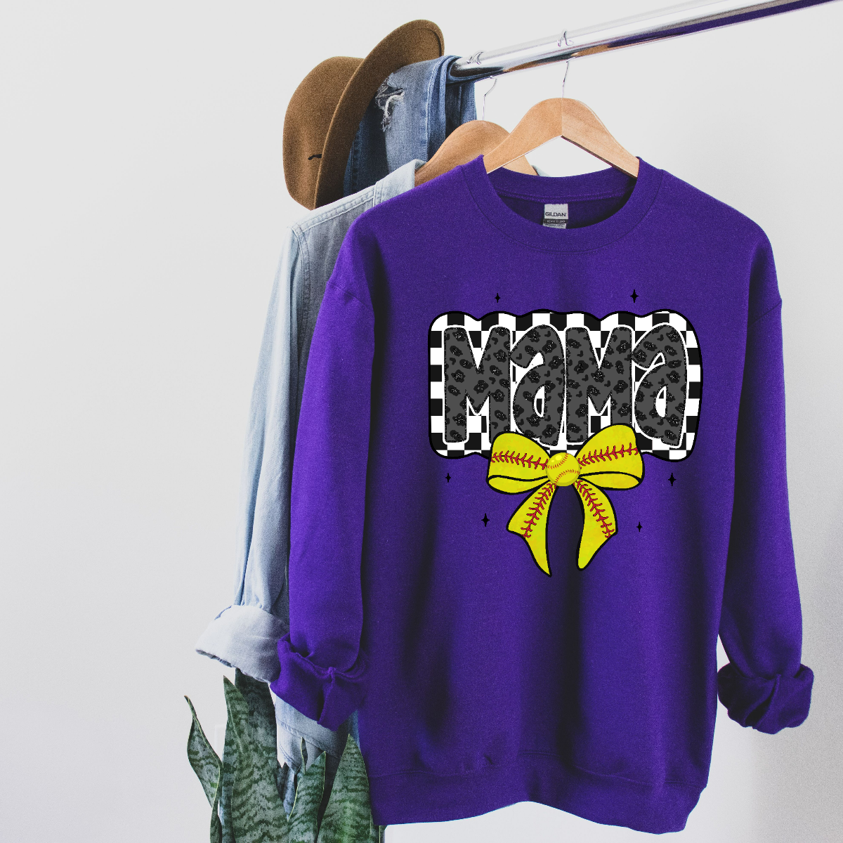 The Cutest Softball Mama Unisex Fit Pullover Sweatshirt