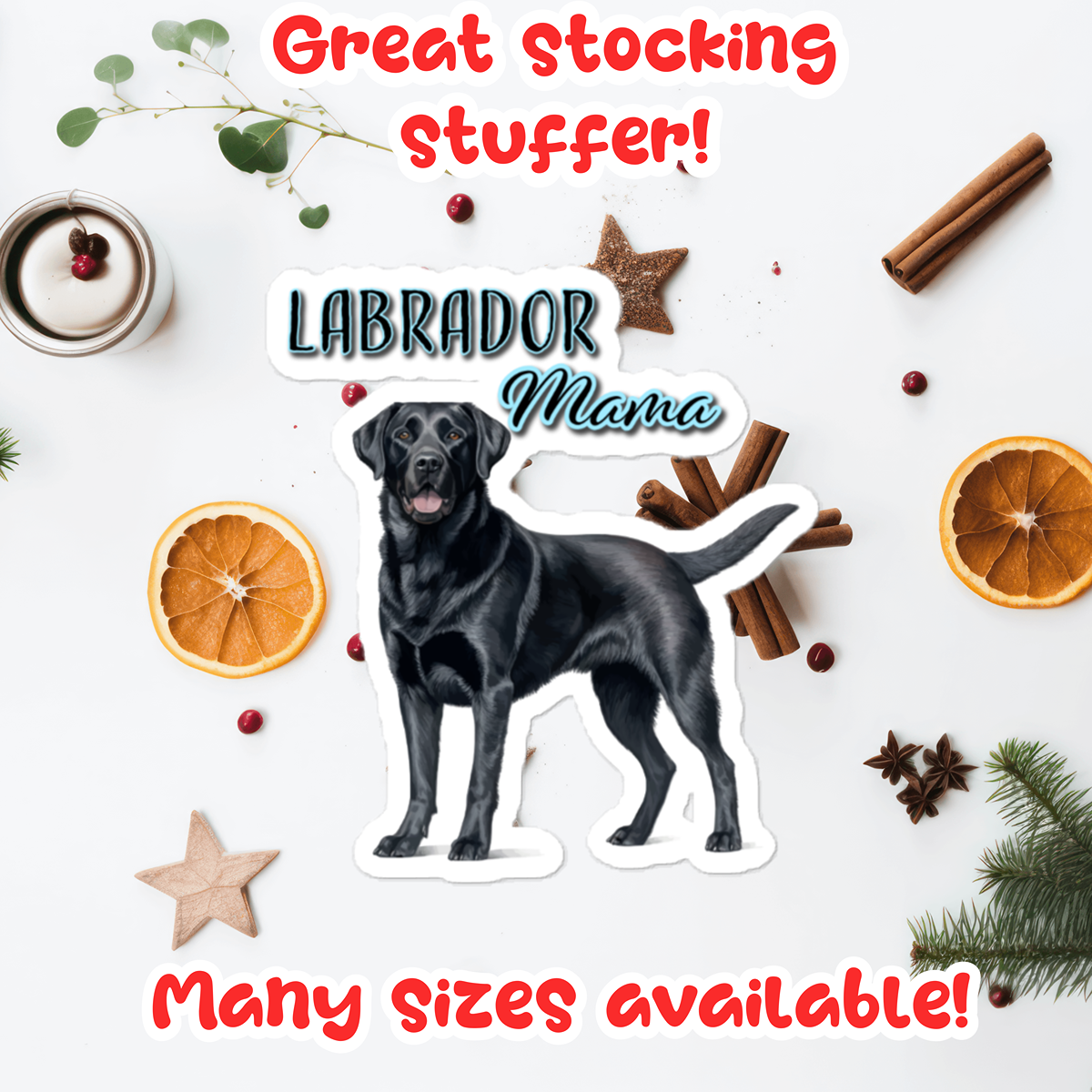 Labrador Mama Bubble-free stickers