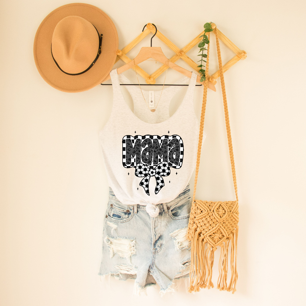 Super Cute Soccer Mama Women's Racerback Tank