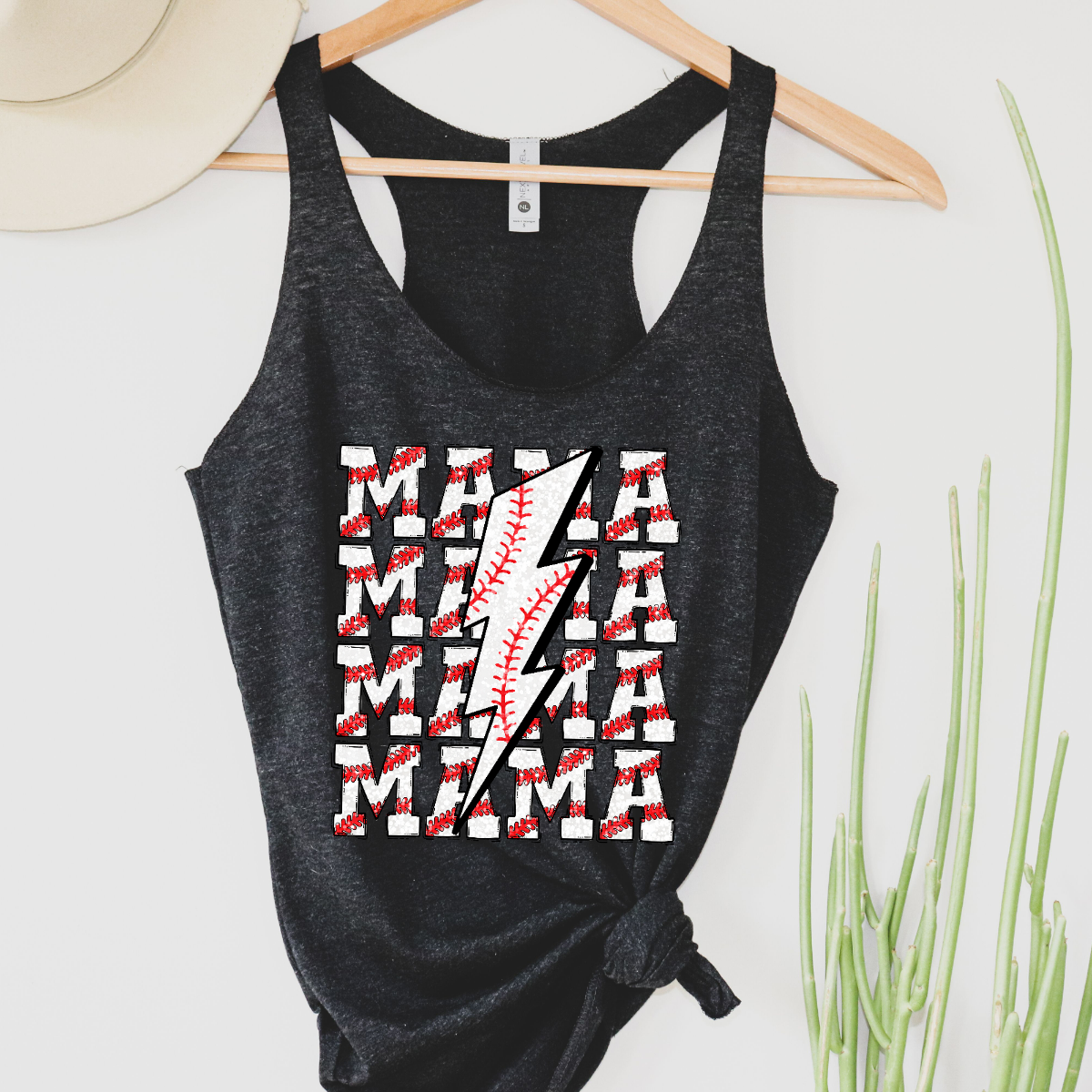 Baseball Mama Cute Women's Racerback Tank