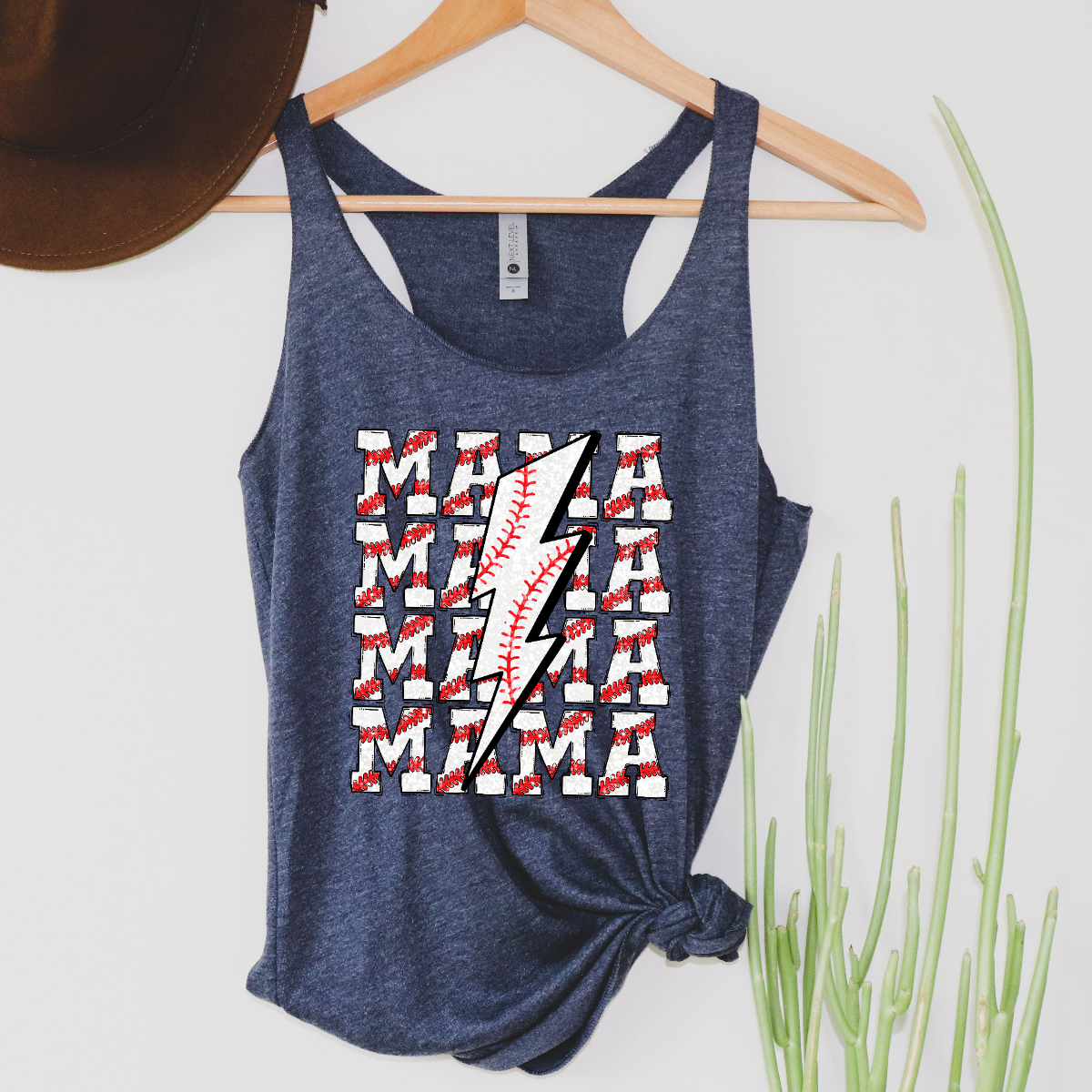 Baseball Mama Cute Women's Racerback Tank