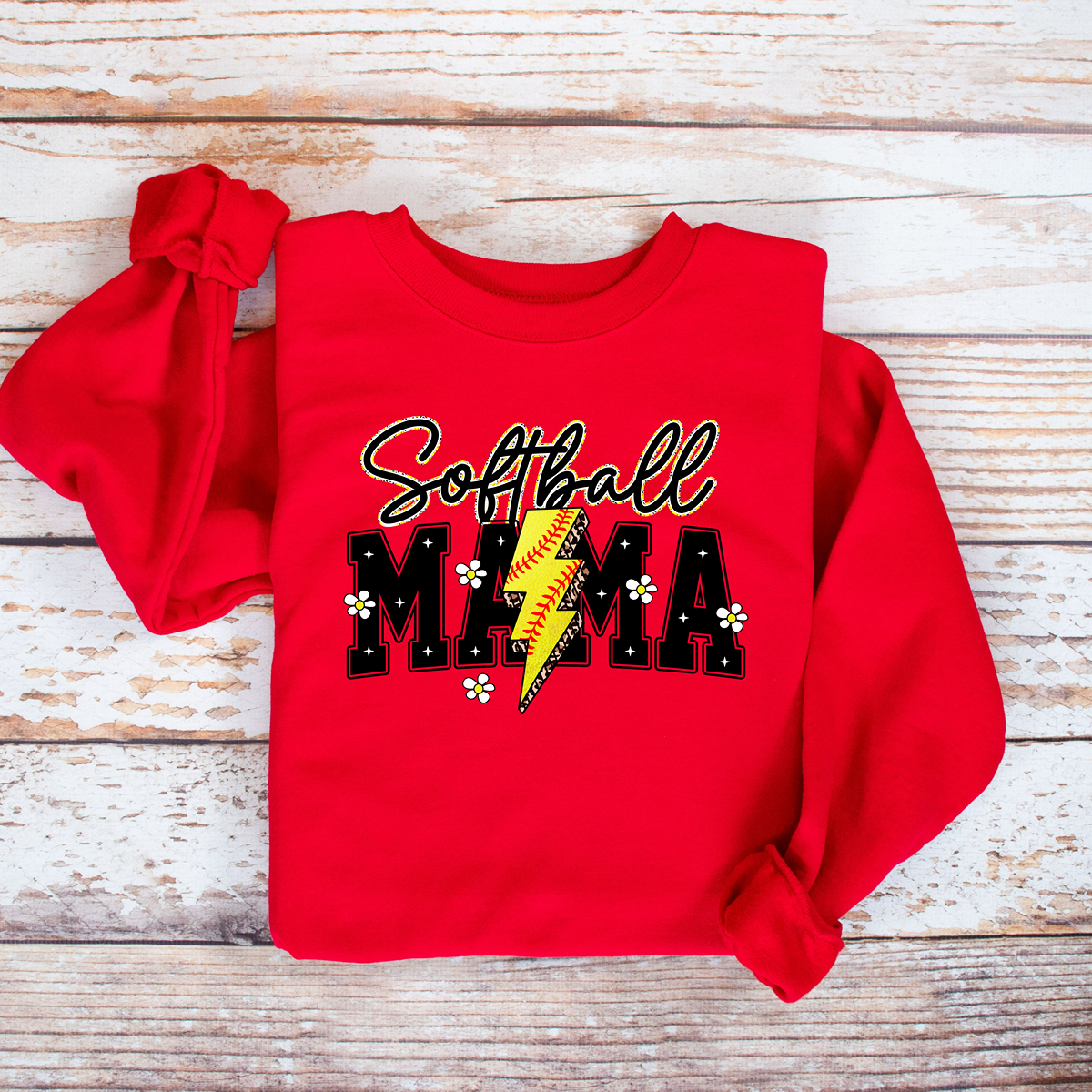 The Cutest Softball Mama Unisex Fit Pullover Sweatshirt