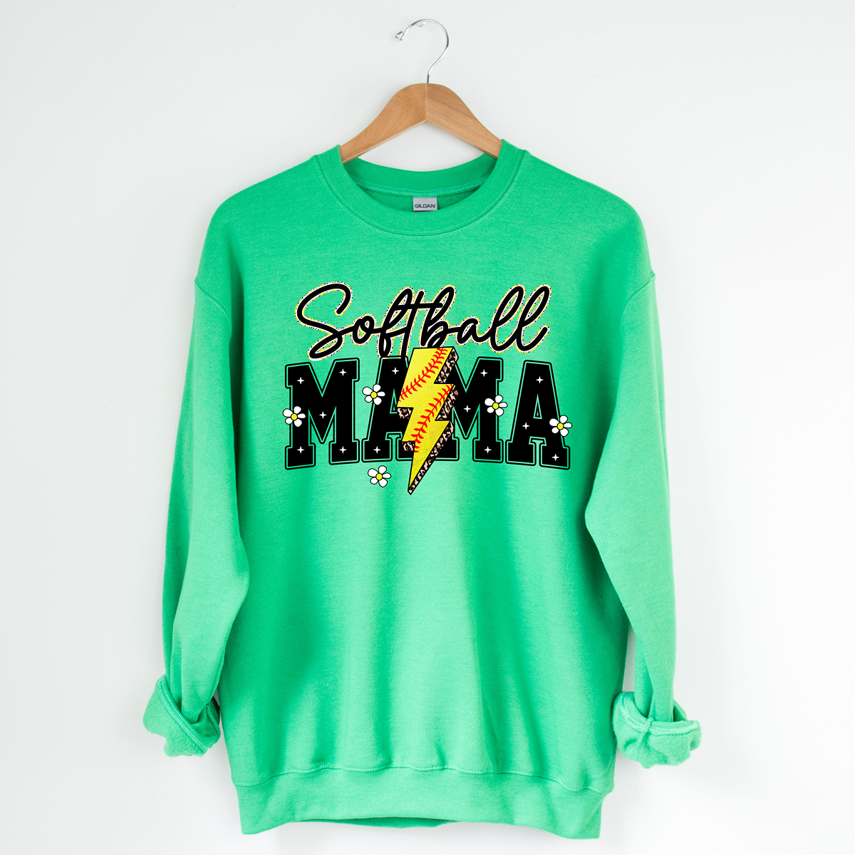 The Cutest Softball Mama Unisex Fit Pullover Sweatshirt