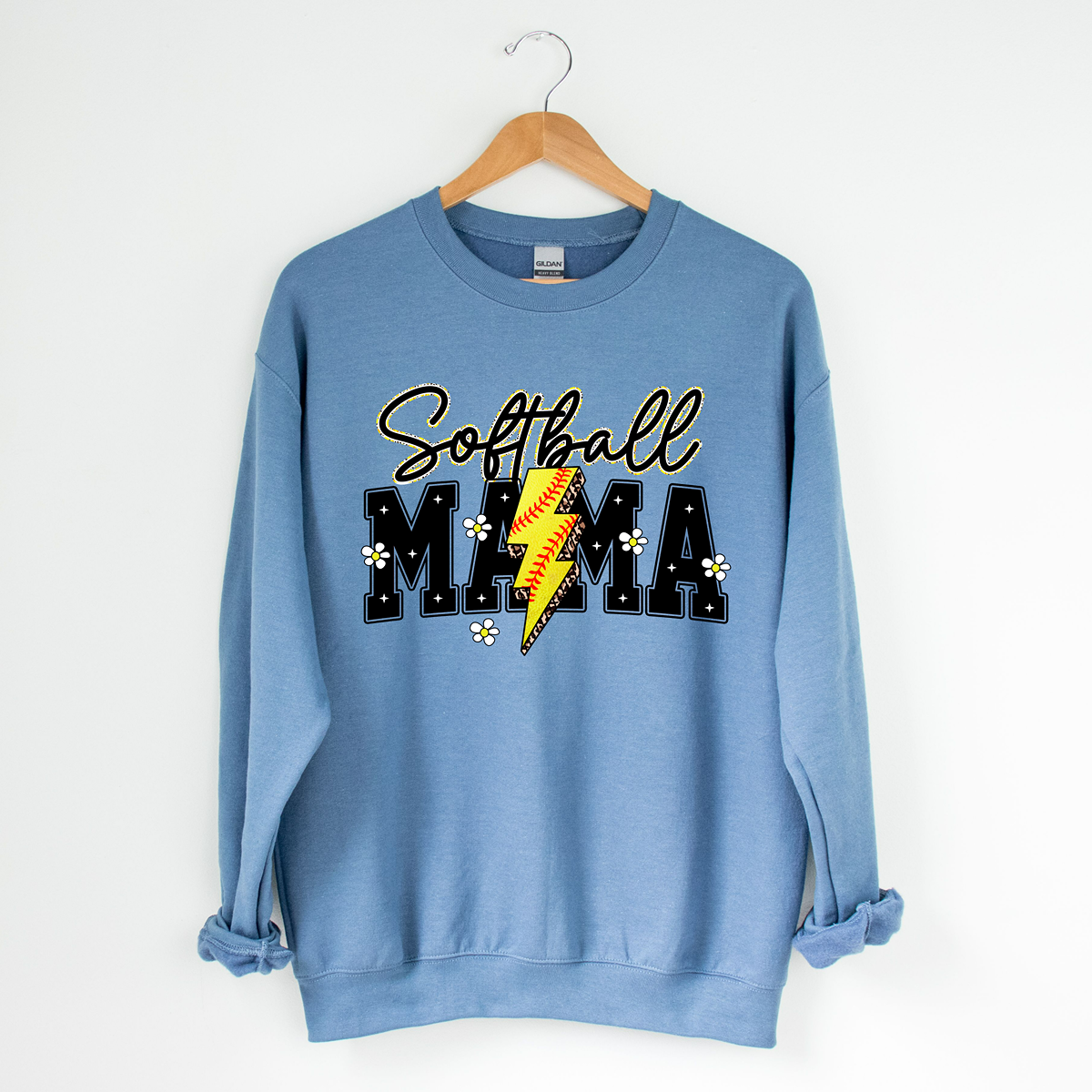 The Cutest Softball Mama Unisex Fit Pullover Sweatshirt