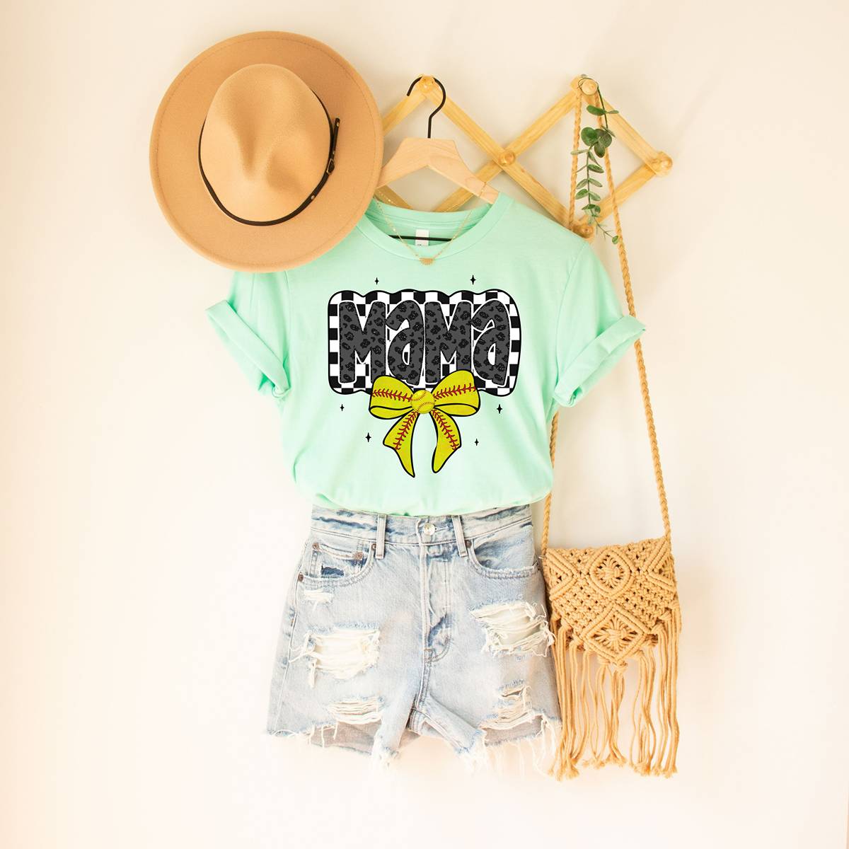 The Cutest Softball Mama Classic Fit T-Shirt