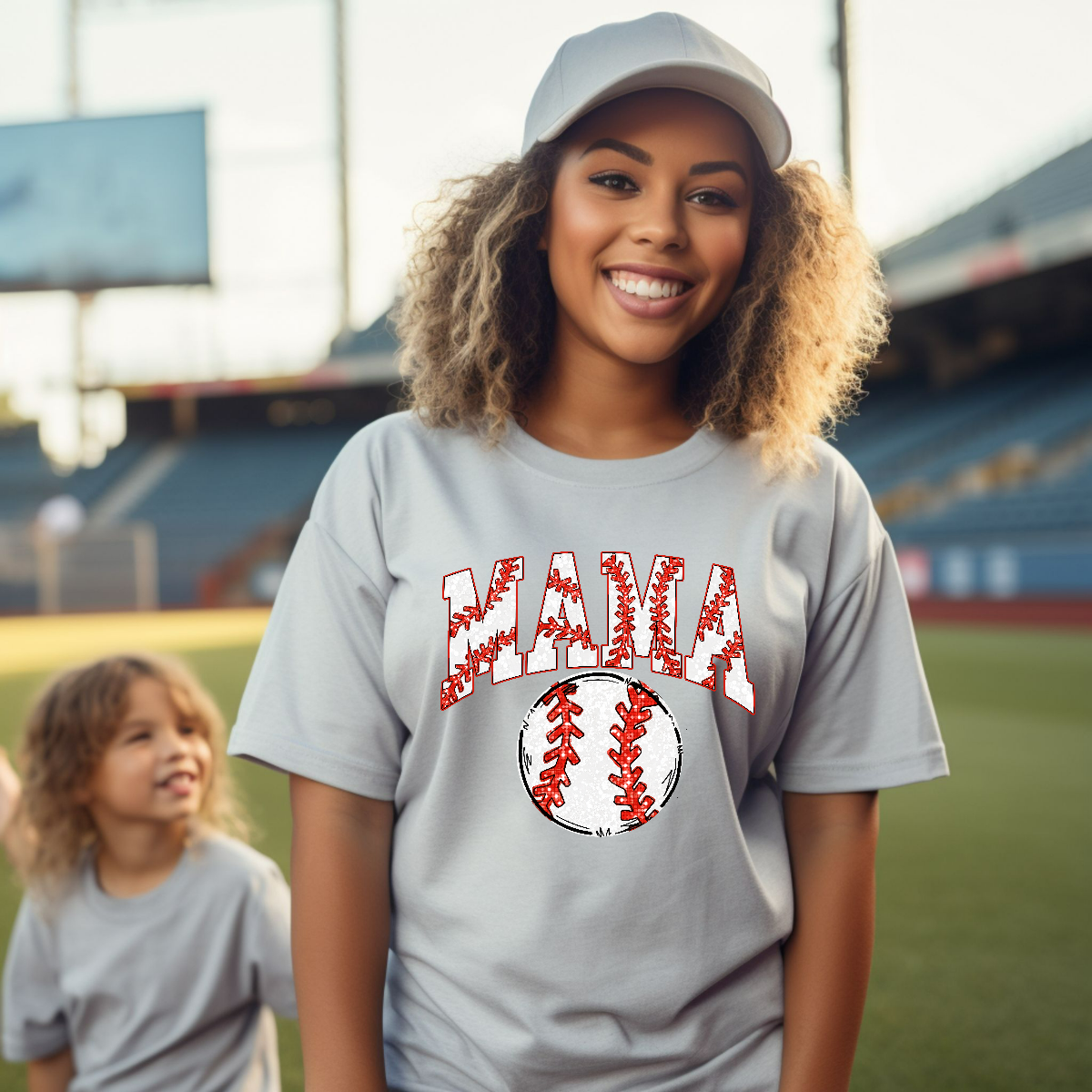 Mama-Cute Baseball Mama Unisex Fit T-Shirt