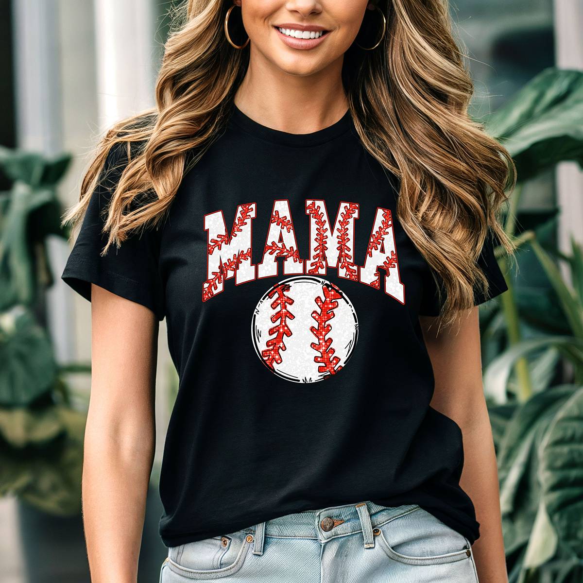 Mama-Cute Baseball Mama Unisex Fit T-Shirt