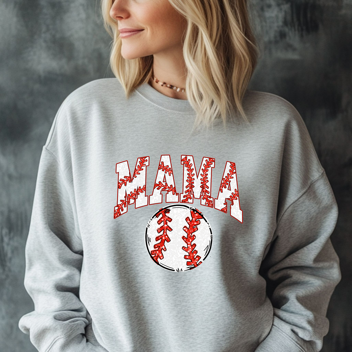 Mama---Baseball Mama Unisex Fit Cute Sweatshirt