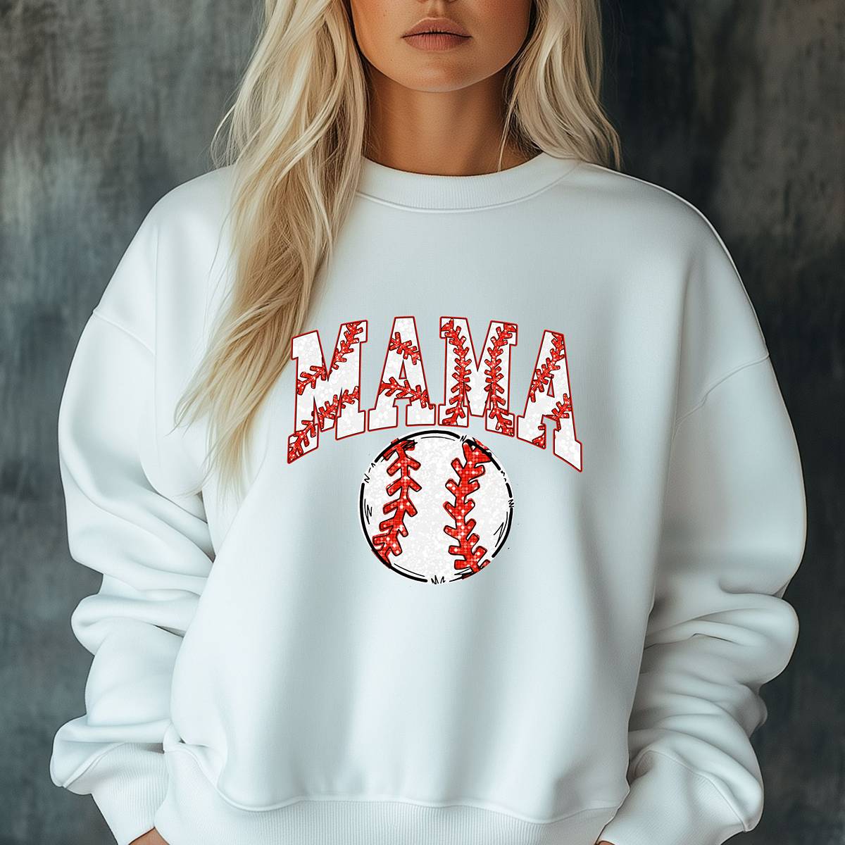 Mama---Baseball Mama Unisex Fit Cute Sweatshirt