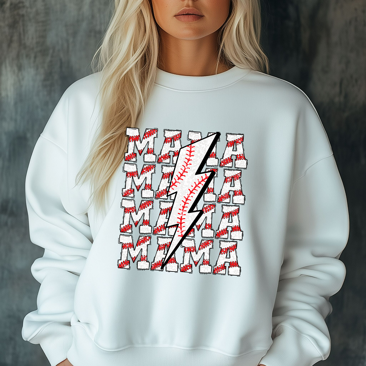 Baseball Babe- Mama Unisex Fit Sweatshirt